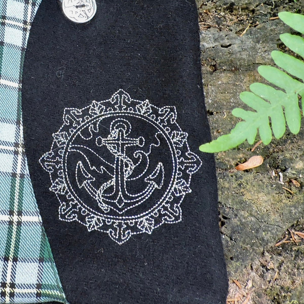 Embroidered Fleece Mittens~Cape Breton Tartan