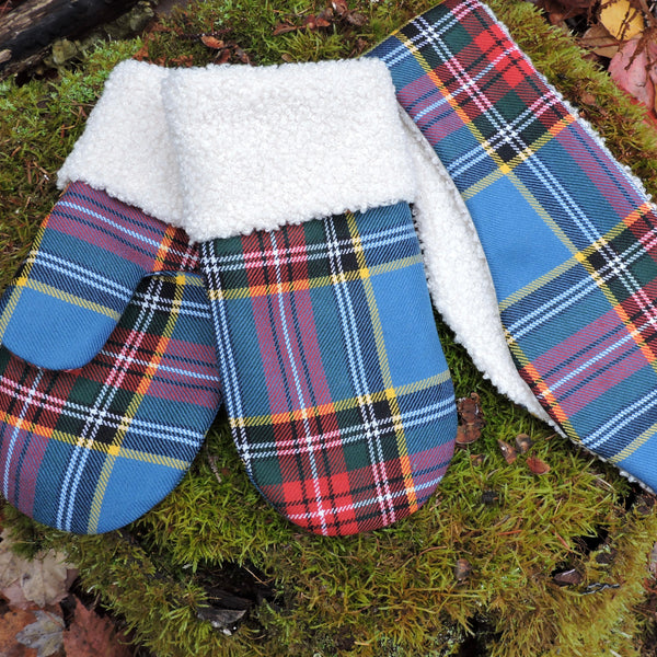 Tartan Ear Warmer~Twill Weave Suiting