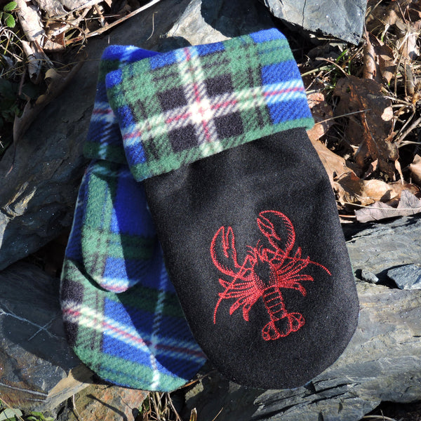 Embroidered Fleece Mittens~Newfoundland