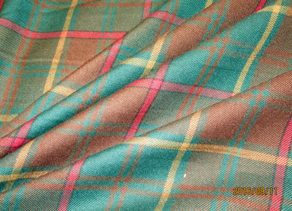 Tartan Rose Brooch ~ Stock Tartan