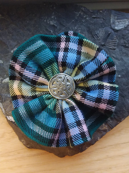 Tartan Rosette Brooch ~ Stock Tartan