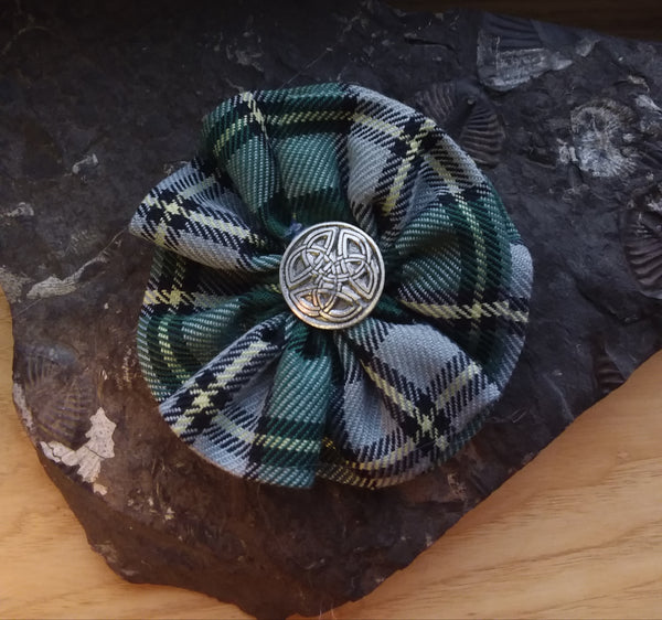 Cape Breton Tartan Rosette Brooch