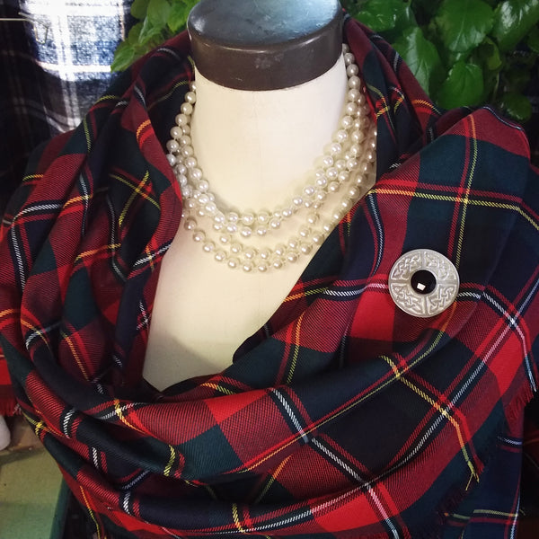 Tartan Stole~Twill Weave Tartan Suiting