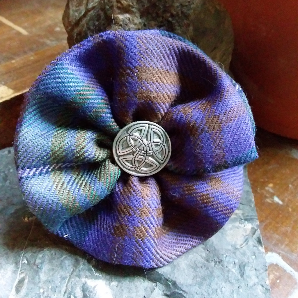 Tartan Rosette Brooch ~ Clan & Speciality Tartan