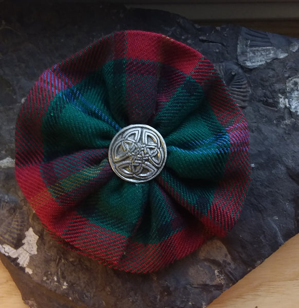Tartan Rosette Brooch ~ Stock Tartan
