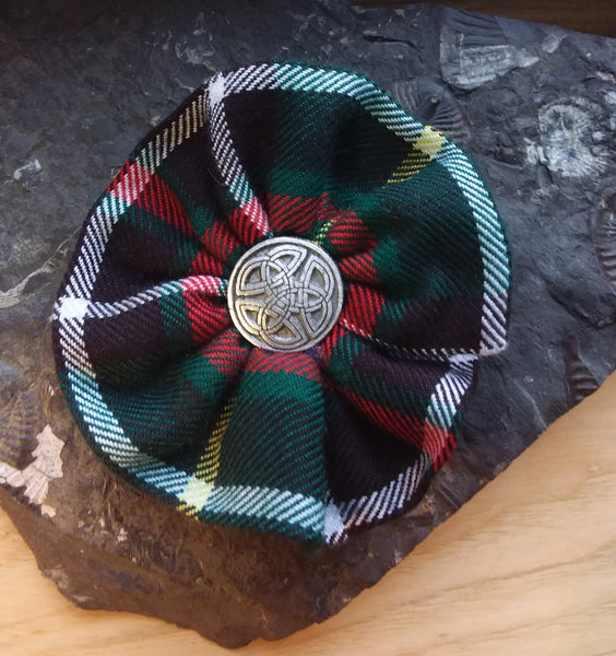 Tartan Rosette Brooch ~ Stock Tartan